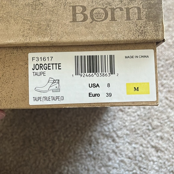 Born Jorgette ankle boots Taupe women’s size 8 - Picture 7 of 7